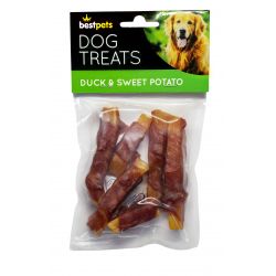 Duck and sweet potato clearance dog treats