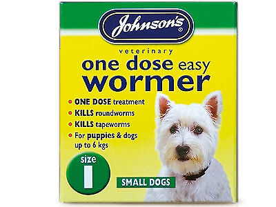 Johnsons One Dose Easy Wormer For Puppies & Dogs