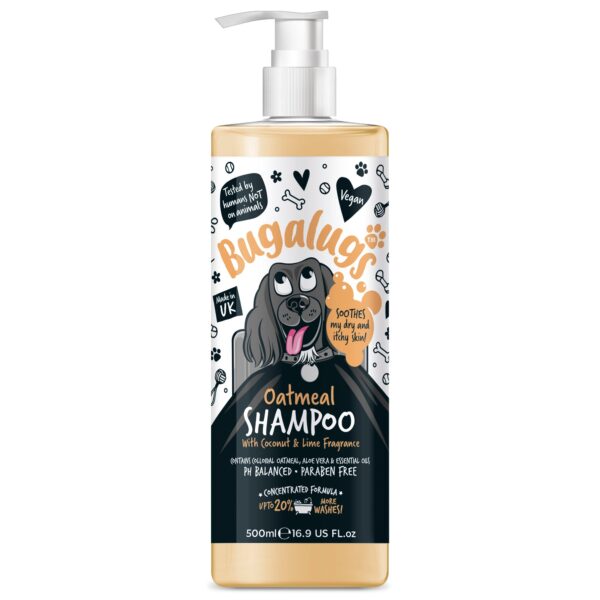 Bugalugs Oatmeal Dog Grooming Shampoo 500ML - Image 2