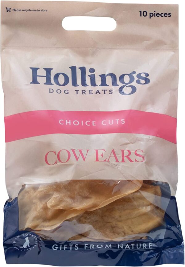Hollings 100% Natural Cow Ears Dog Treat 200g - Image 2