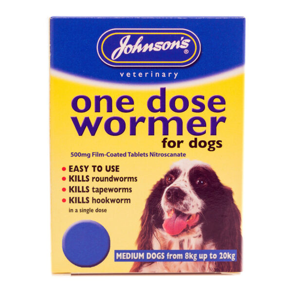 Johnsons One Dose Easy Wormer For Puppies & Dogs - Image 3