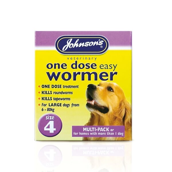Johnsons One Dose Easy Wormer For Puppies & Dogs - Image 5