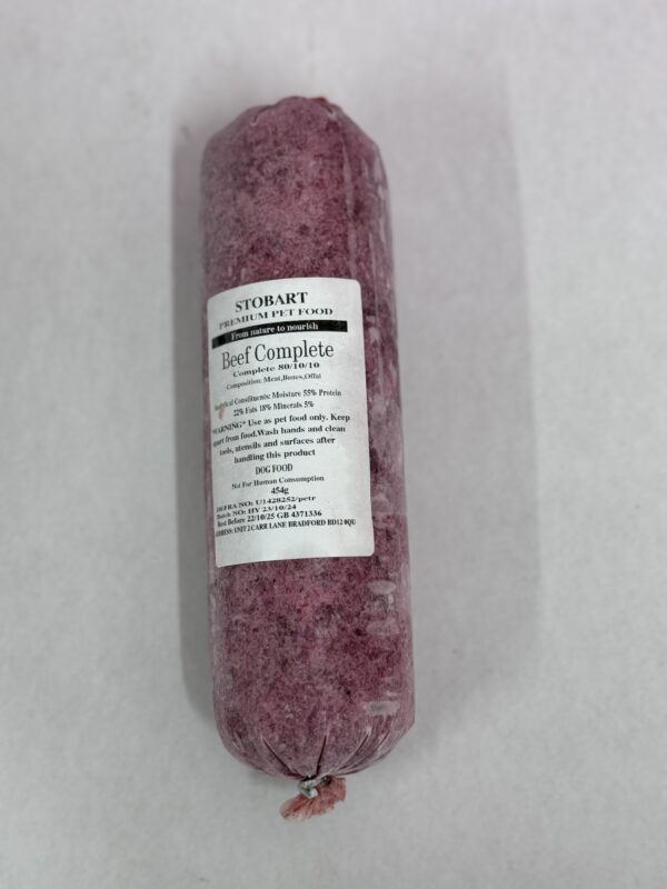 Stobart Raw Beef & Veg 454g Complete